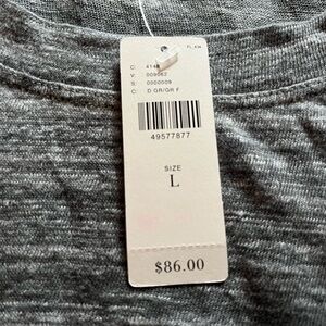 Stateside Top size large Heather Gray Short Sleeve Tee Anthropologie L NWT